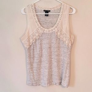 Chelsea & Theodore Lace Crochet Tank Size Large